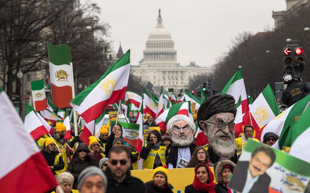 ifmat - Powerful display of support for Iran opposition in Washington March