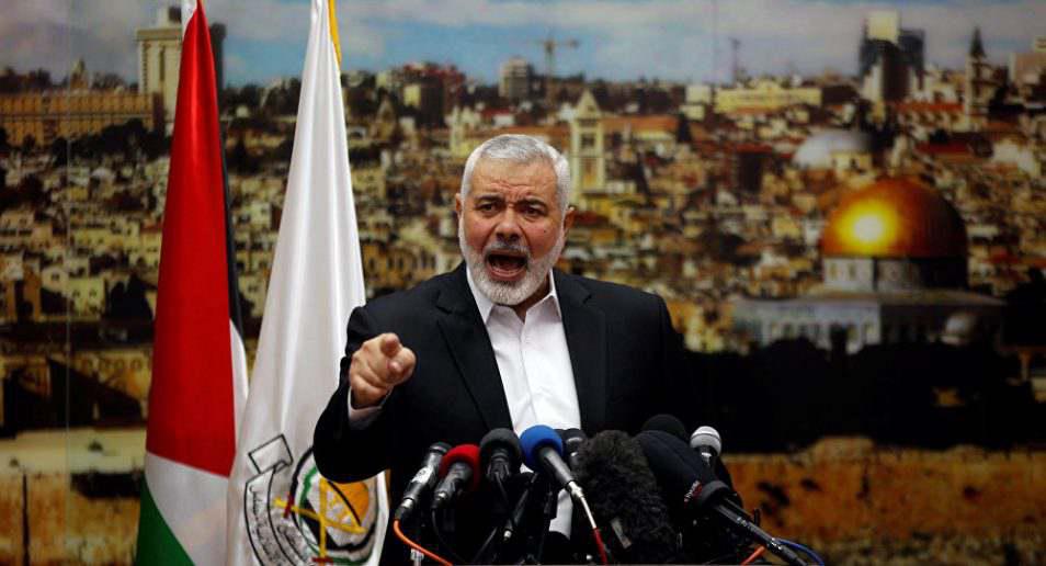 ifmat - Hamas leader speaks at Qassem Solemanis funeral