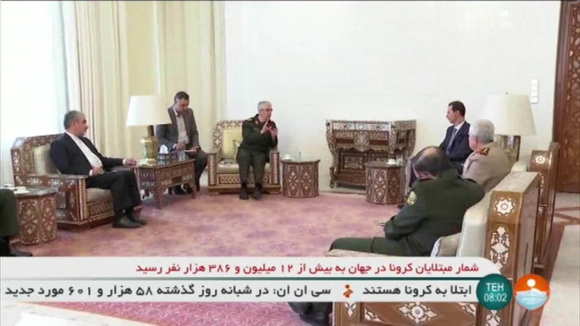 ifmat - Assad holds meeting with Iran armed forces chief of staff