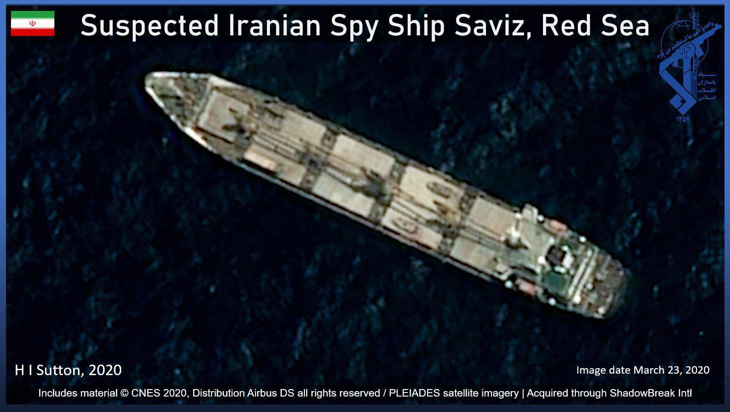 ifmat - Iranian spy ship commands strategic position on vital oil route