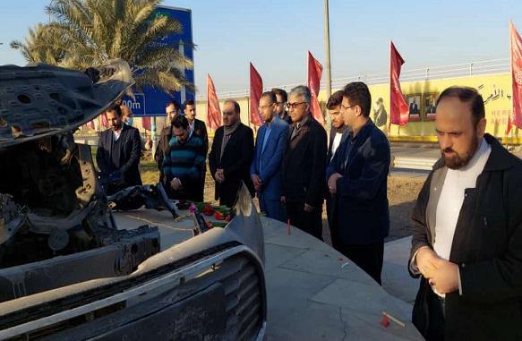 ifmat - Iranian Quranic convoy enters Iraq pays tribute to Martyr Soleimani