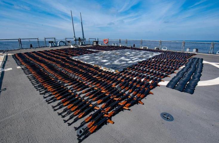 ifmat - US Navy says large weapons shipment from Iran to Yemens Houthi rebels