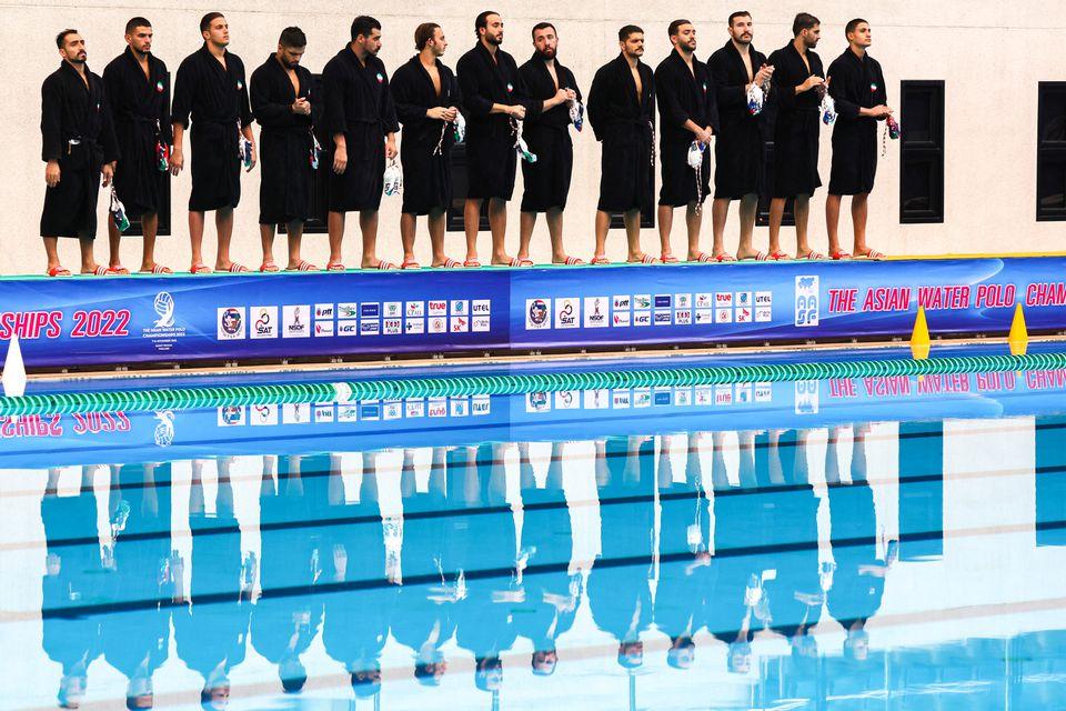 ifmat - Social media shows Iran water polo players fail to sing anthem seen as support for protests